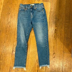 Madewell Perfect Vintage Jeans AF715 Ainsworth wash size 25 petite NWT